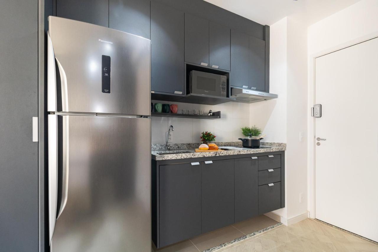 Estudio Moderno Em Pinheiros Com Ac E Rooftop Sao Paulo Bagian luar foto